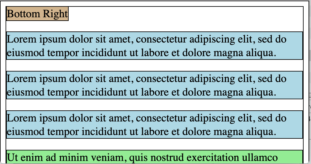 No Fixed Positioning
