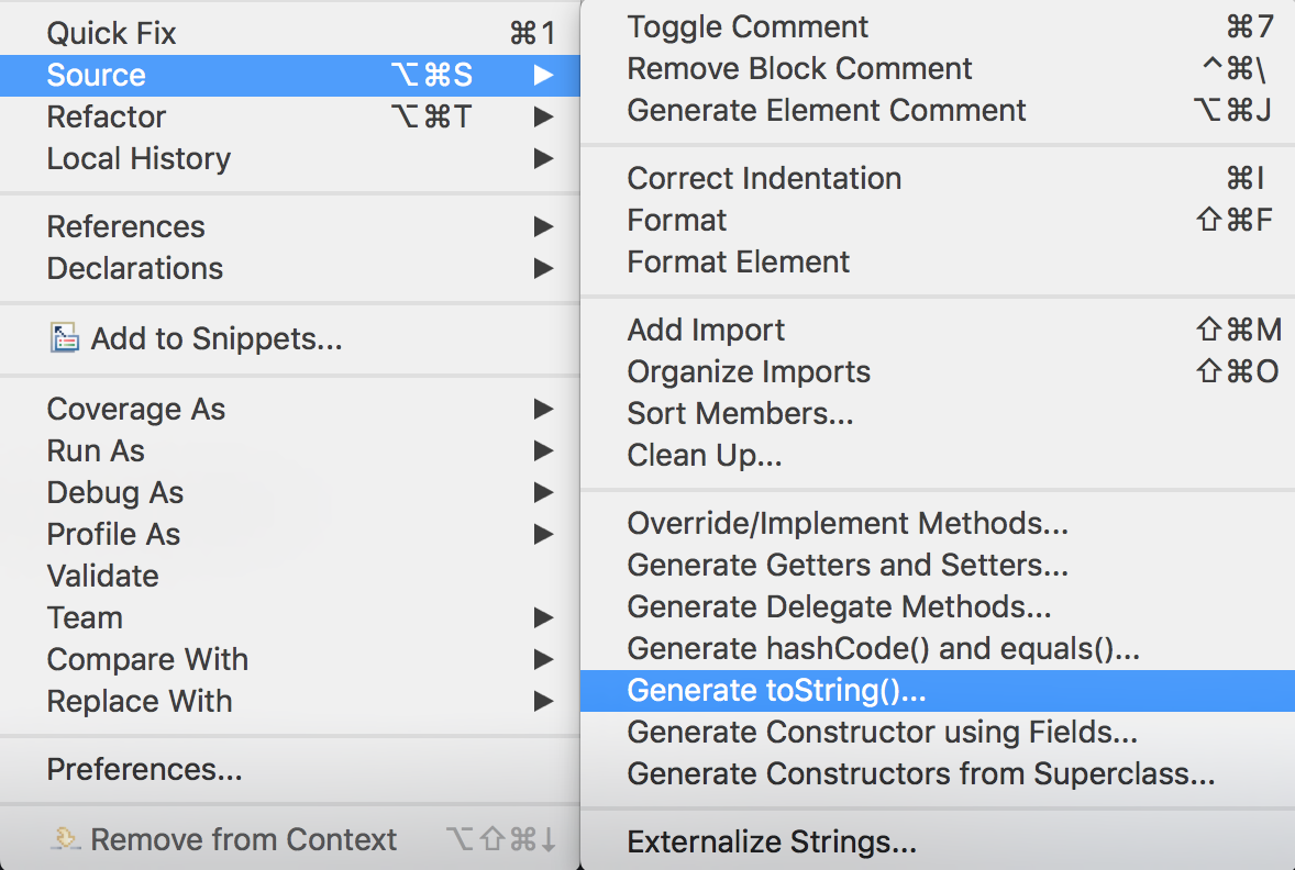 Source->Generate toString()