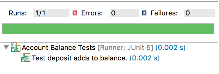 DisplayName showing in JUnit run